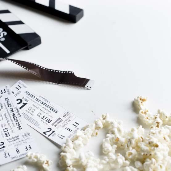 Bilety do kina i popcorn